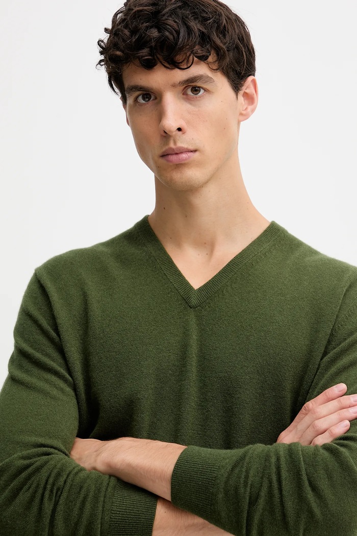 United Colors of Benetton sweter wełniany zielony 1002U4407