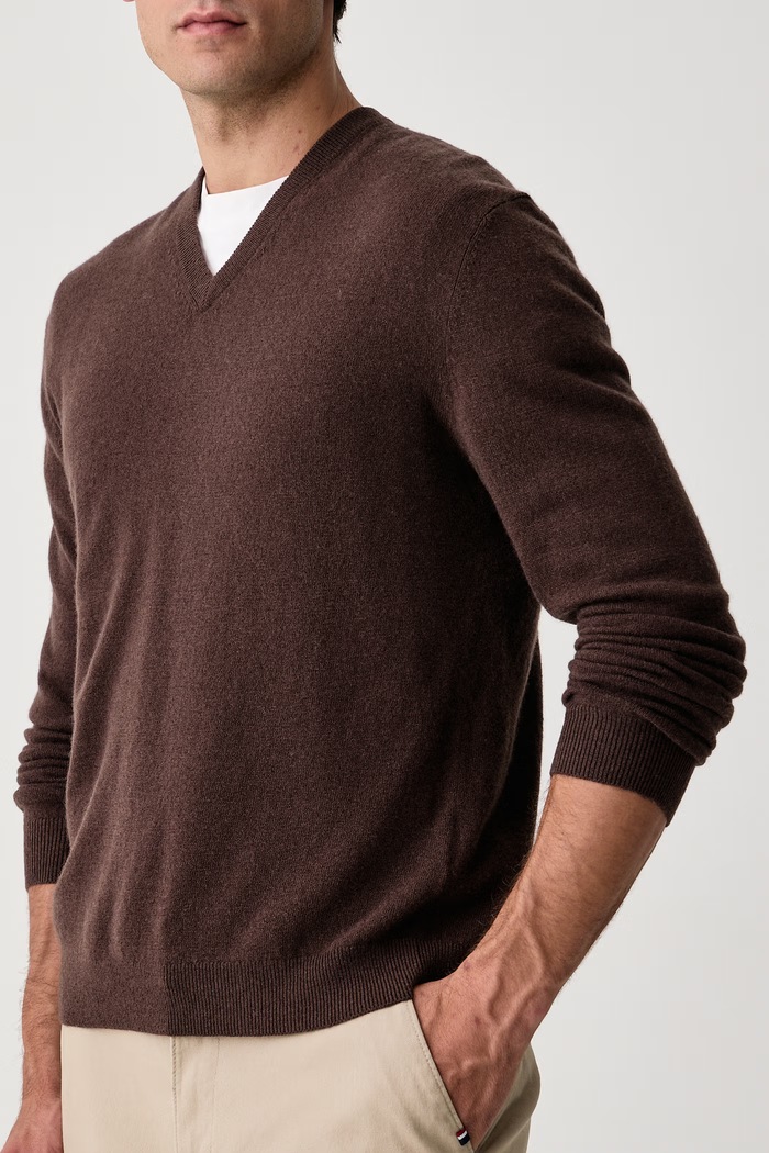 Sveter pánsky vlnený United Colors of Benetton 1002U4407 hnedá