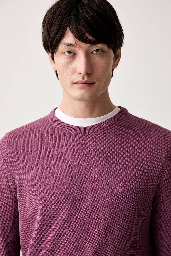 Marc O'Polo sweter męski bawełniany różowy 5000009413