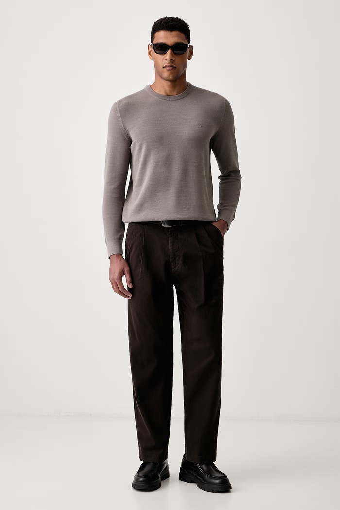Marc O'Polo Sweter męski bawełniany 5000009413 beżowy AA00