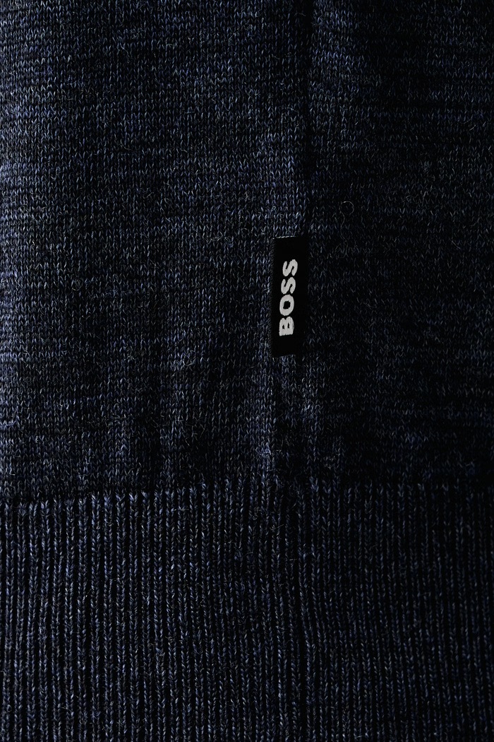 Sweter męski wełniany H-Leno BOSS granatowy 50565469