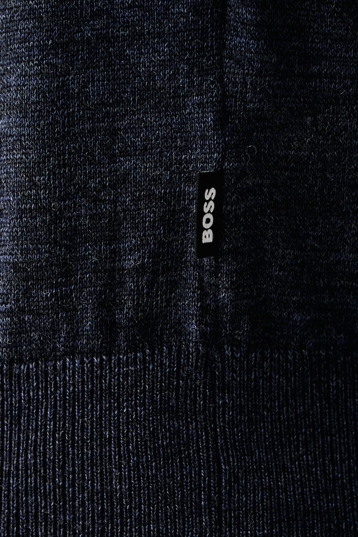 Sweter męski wełniany H-Leno BOSS granatowy 50565469
