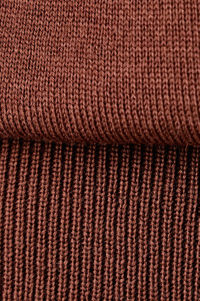 Sweter męski wełniany H-Leno BOSS brązowy 50565469