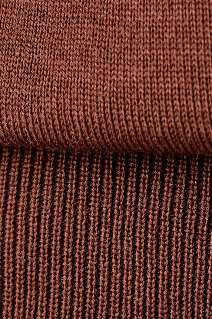 Sweter męski wełniany H-Leno BOSS brązowy 50565469