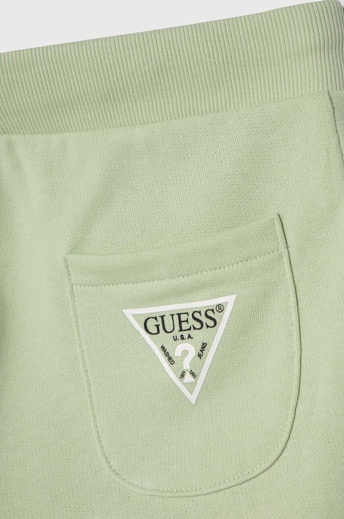 Αγορίστικα Παιδικό βαμβακερό σορτς Guess L93Q25.KAUG0.PPYH πράσινο