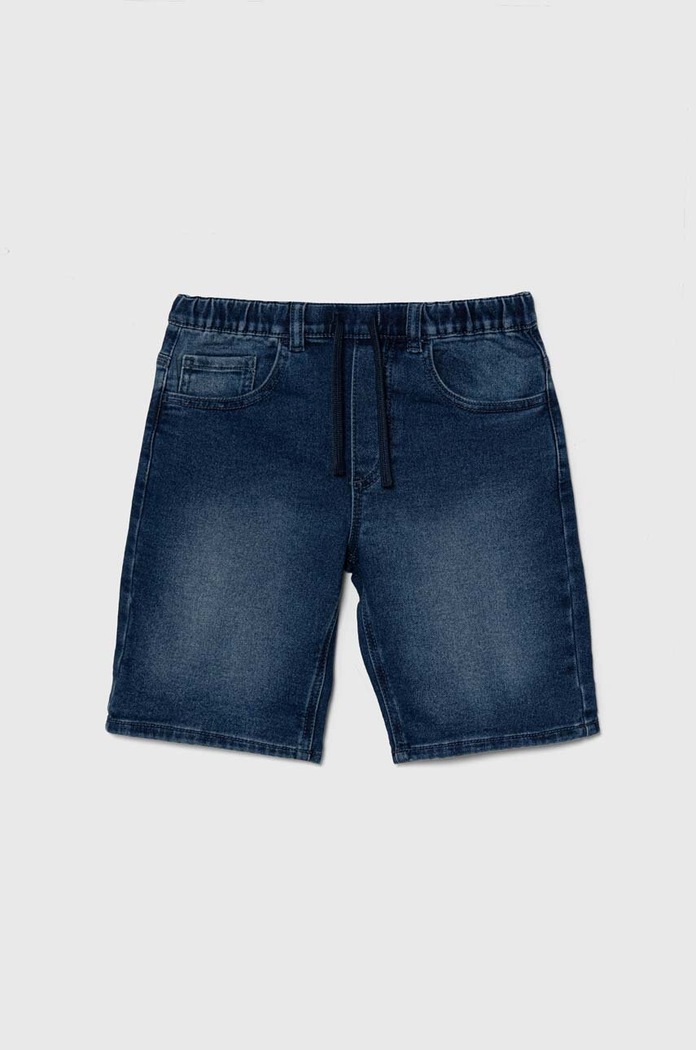 United Colors of Benetton pantaloni scurti din denim pentru copii casual albastru 49BPC9015.G.Continuativ