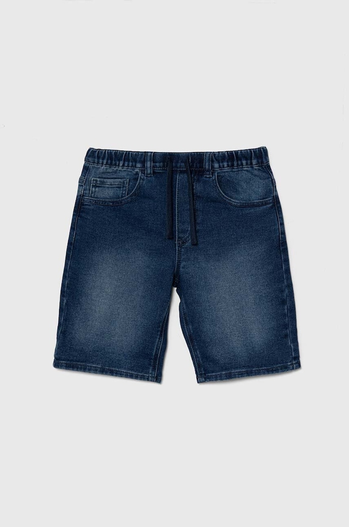 United Colors of Benetton pantaloni scurti din denim pentru copii casual albastru 49BPC9015.G.Continuativ