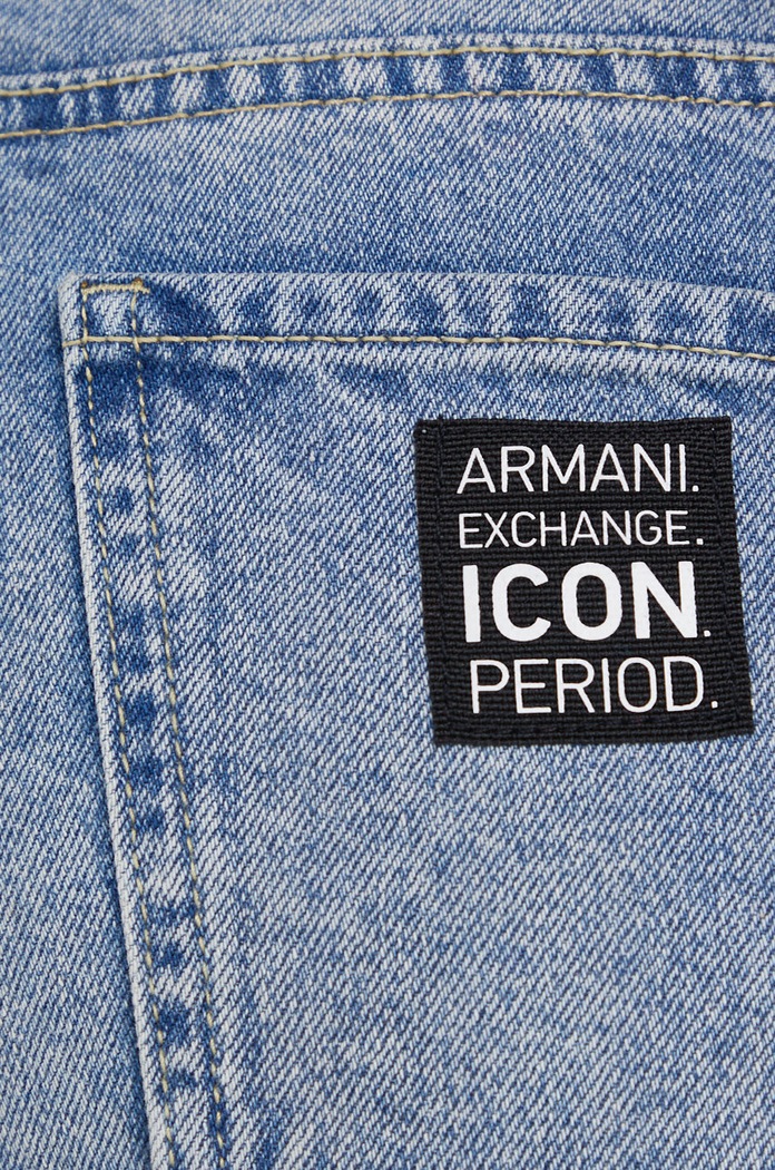 Armani Exchange jeans kratke hlače modra 8NYJ59.Y2AAZ.NOS