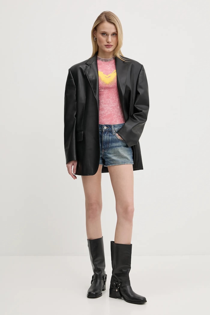 Diesel szorty jeansowe DE-YUBA SHORTS A12764.0GRDS niebieski AA00