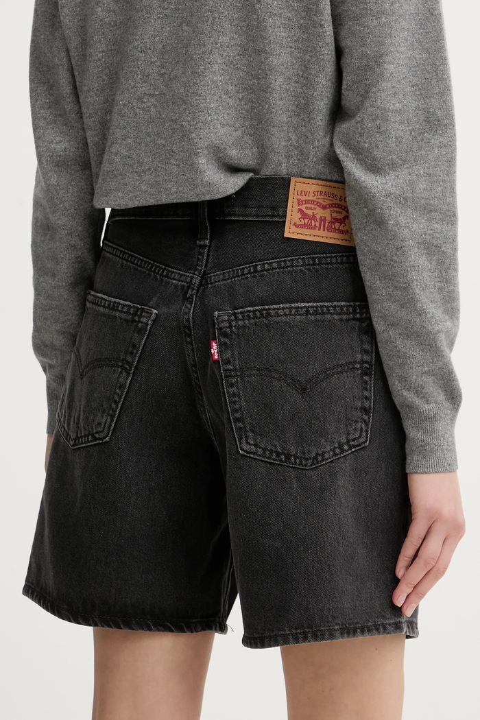 Дрехи Дънков къс панталон Levi's 94 BAGGY SHORT 001JO черен