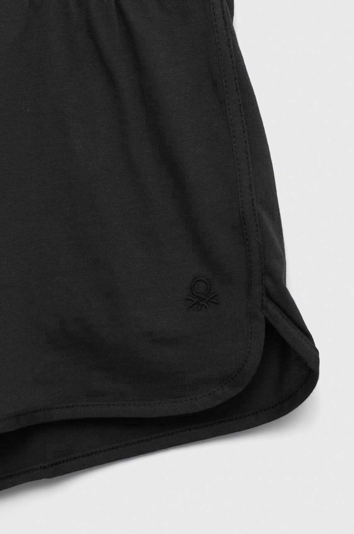 Κοριτσίστικα United Colors of Benetton Παιδικό βαμβακερό σορτς United Colors of Benetton 3I1XC901F.G.NOS μαύρο