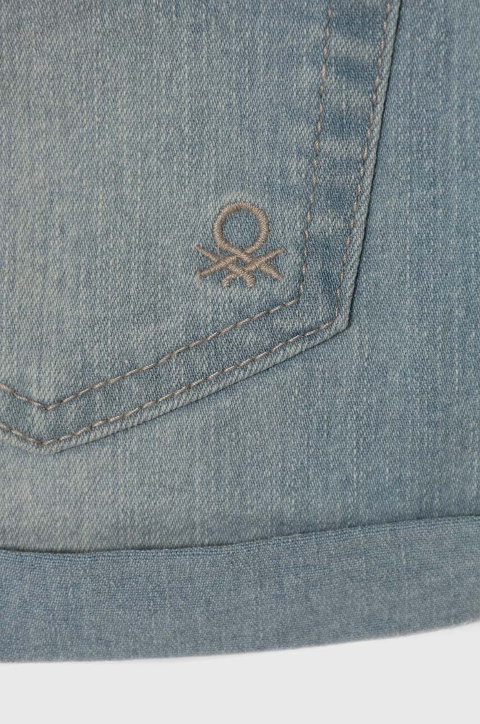 Dziewczynka United Colors of Benetton szorty jeansowe dziecięce 4XA2C9010.G.Continuativ niebieski