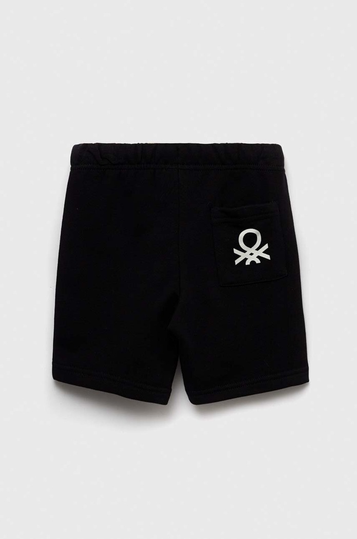 Παιδικό βαμβακερό σορτς United Colors of Benetton 3J70G900P.P.NOS μαύρο AA00