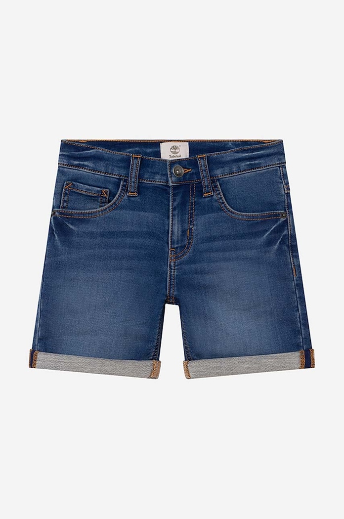 Timberland Szorty jeansowe dziecięce Bermuda Shorts niebieski T24B75.Z25