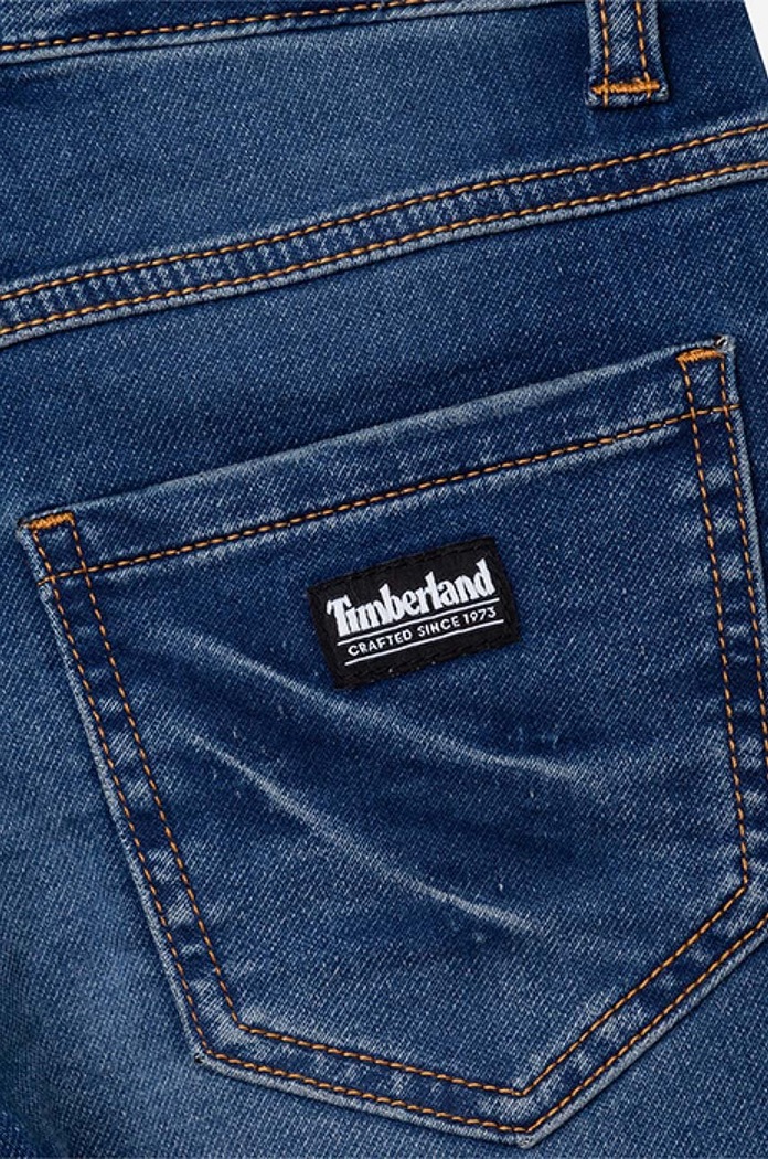 Szorty jeansowe dziecięce Bermuda Shorts Timberland niebieski T24B75.Z25