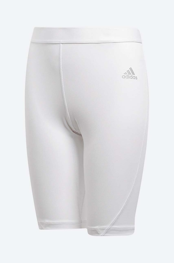 adidas pantaloni scurti copii Ask Sho Tight casual alb CW7351