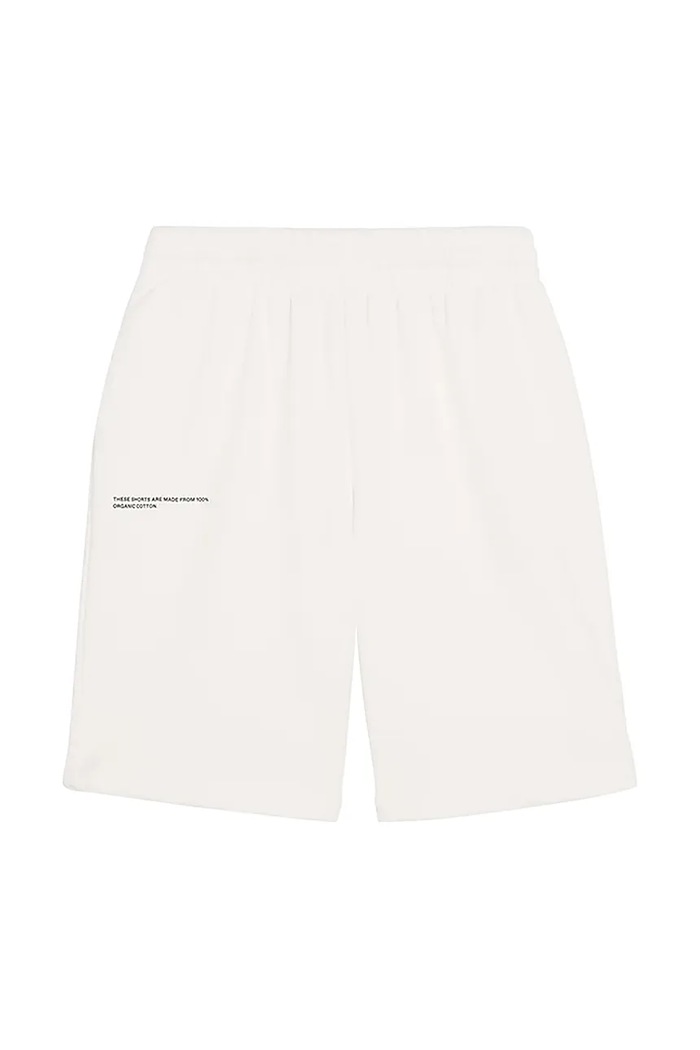 Pangaia pantaloni scurți KIDS' 365 MIDWEIGHT LONG SHORTS bumbac alb 10000425.CORE