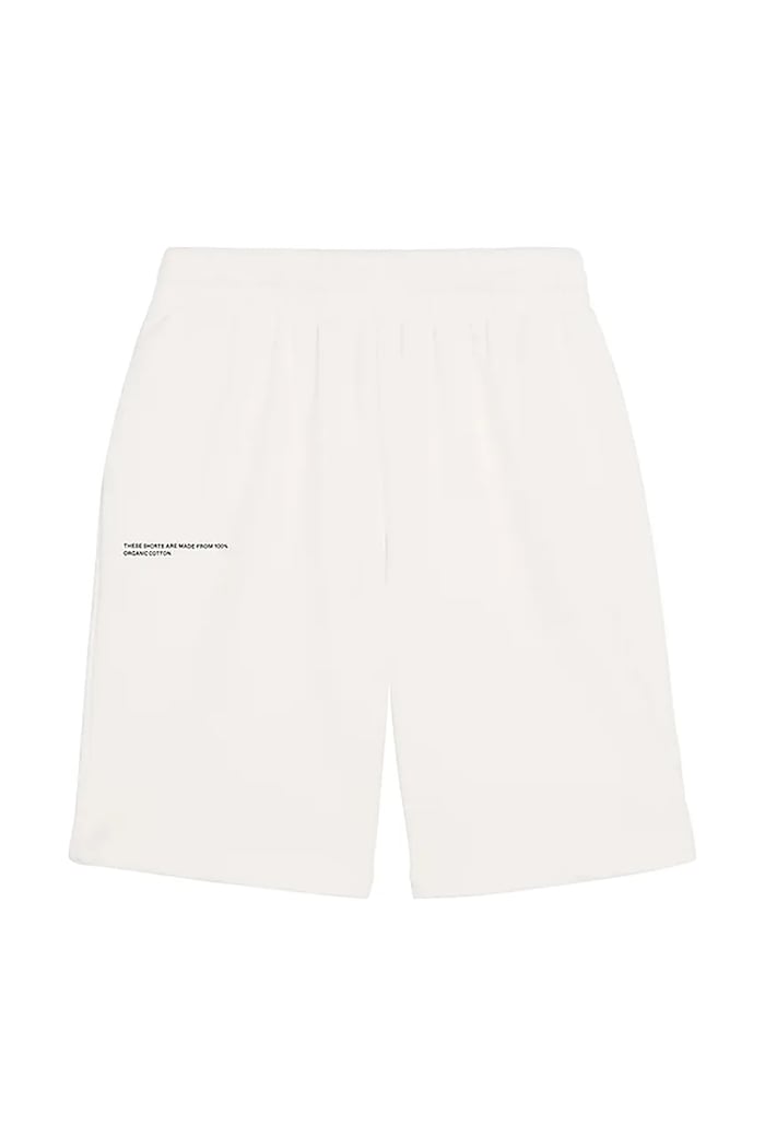 Pangaia pantaloni scurți KIDS' 365 MIDWEIGHT LONG SHORTS bumbac alb 10000425.CORE