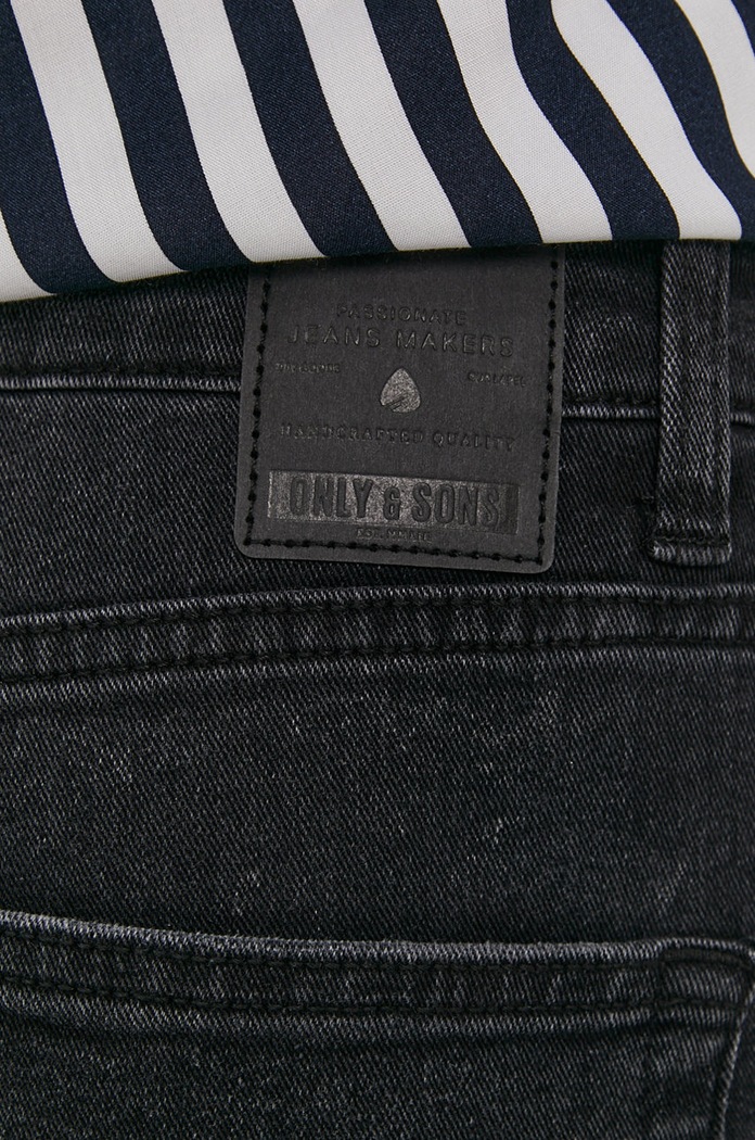 Only & Sons Szorty jeansowe 22019562 szary