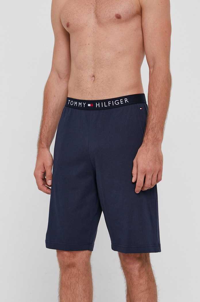 Tommy Hilfiger Szorty nadruk granatowy UM0UM01203.NOS