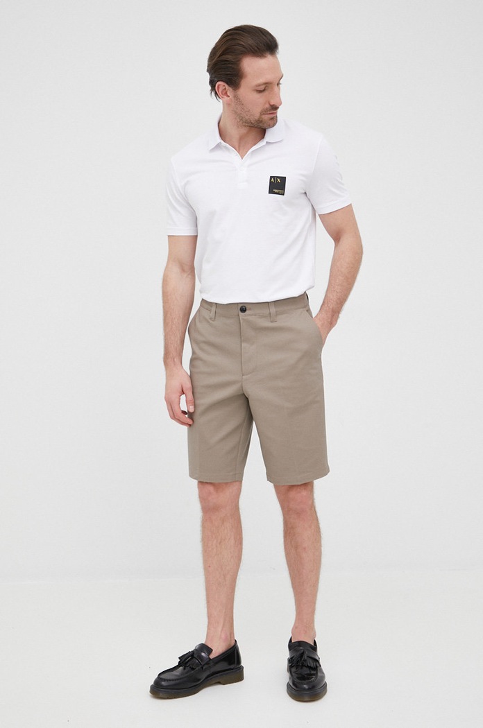 Kraťasy Emporio Armani 8N1PB3.1NGCZ.NOS béžová AA00