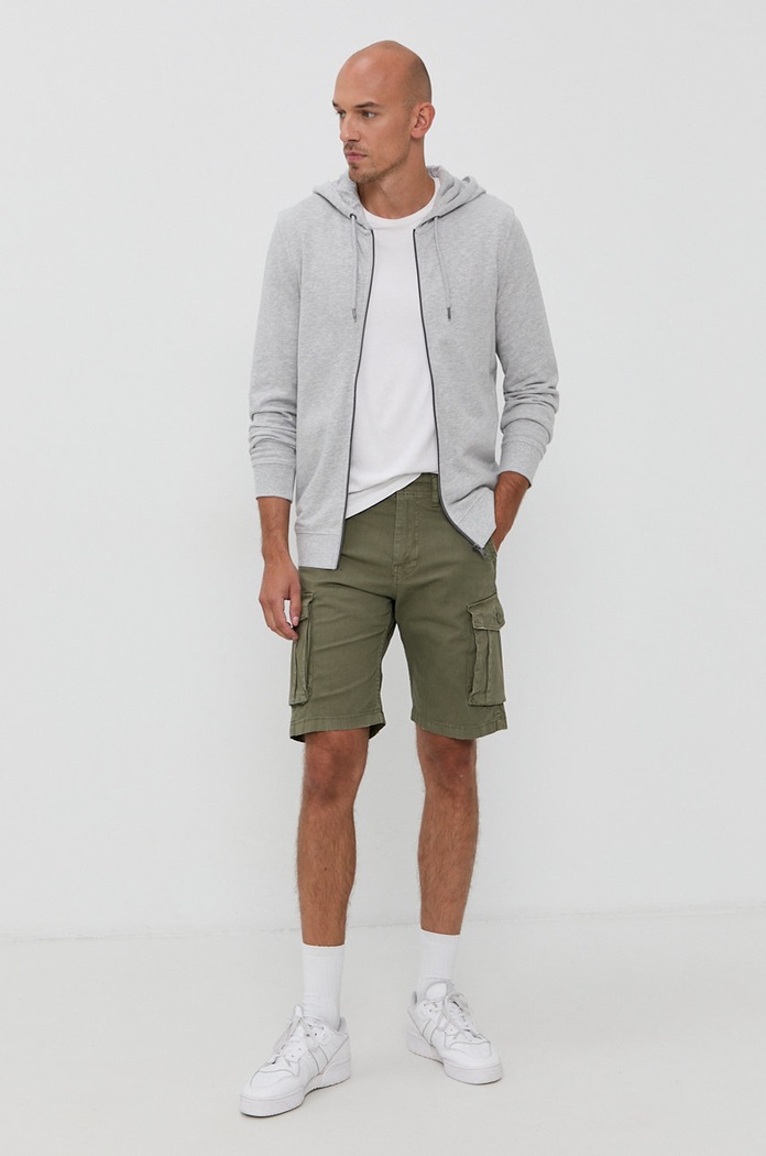 Šortky Jack & Jones 12184905.DustyOlive zelená AA00