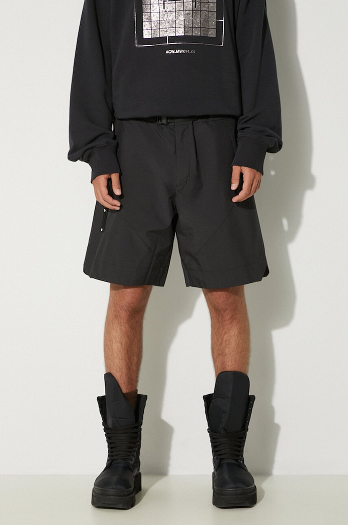Σορτς A-COLD-WALL* Nephin Storm Shorts στάμπα μαύρο ACWMB142.