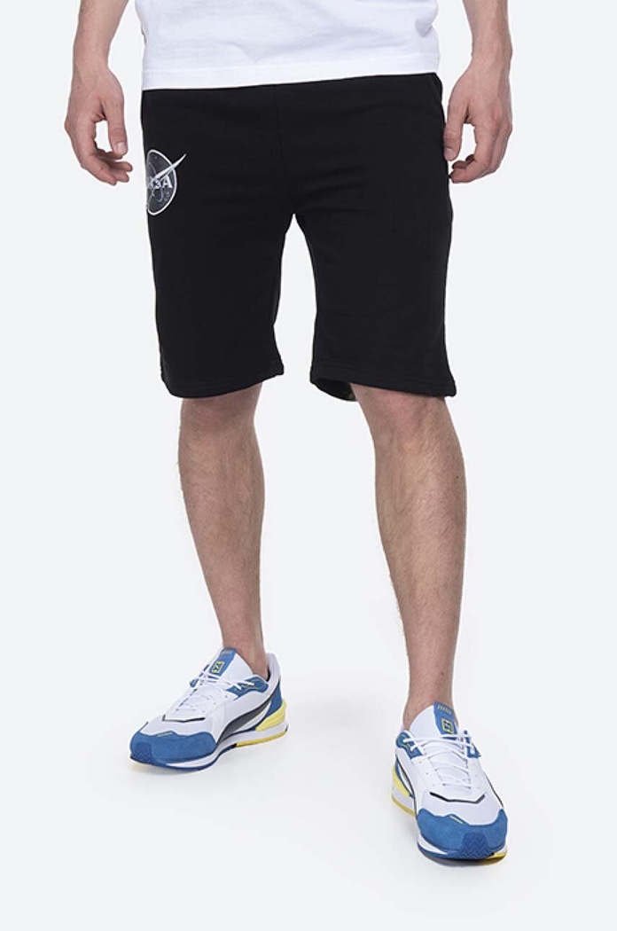 Alpha Industries szorty Basic dzianina czarny 116362.03