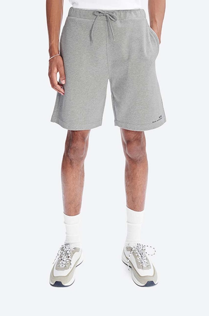 A.P.C. szorty bawełniane Item Short gładkie szary COEAS.H10148