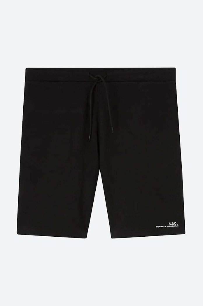 Bavlnené šortky A.P.C. Item Short COEAS-H10148 BLACK COEAS.H10148 čierna