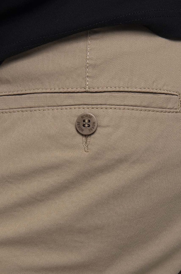 Norse Projects cotton shorts Aros Light Twill Shorts N35.0237.0966 brown