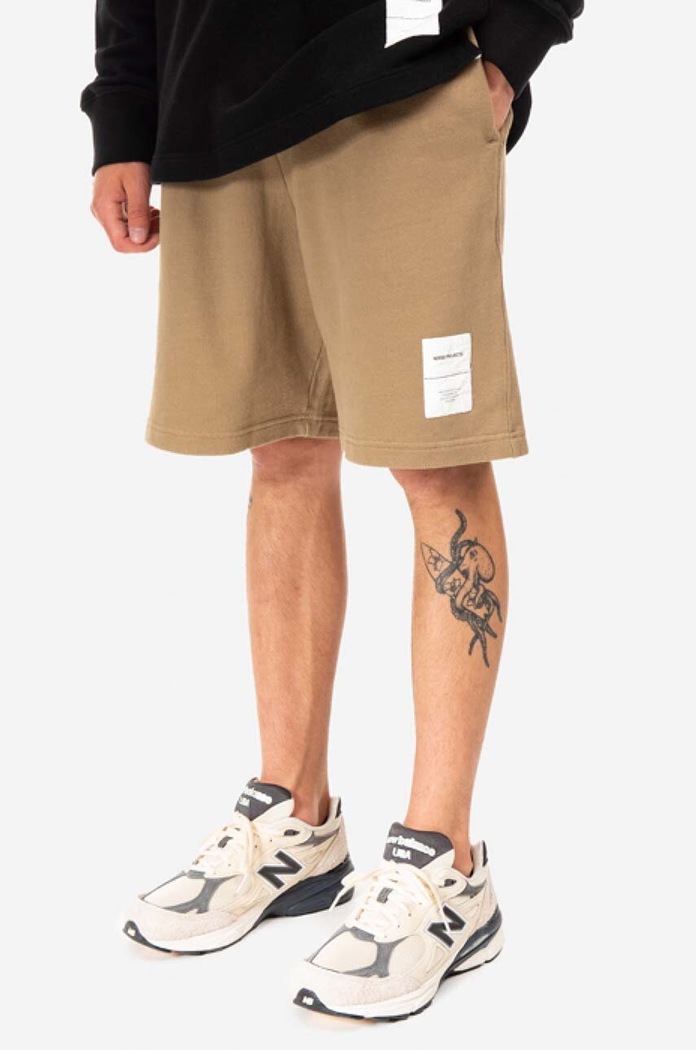 Norse Projects cotton shorts Vanya Tab Series Sweatshorts N35.0580.0966 brown