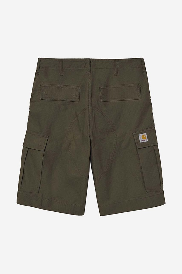 Carhartt WIP cotton shorts Regular Cargo Short green I028246.CYPRESS
