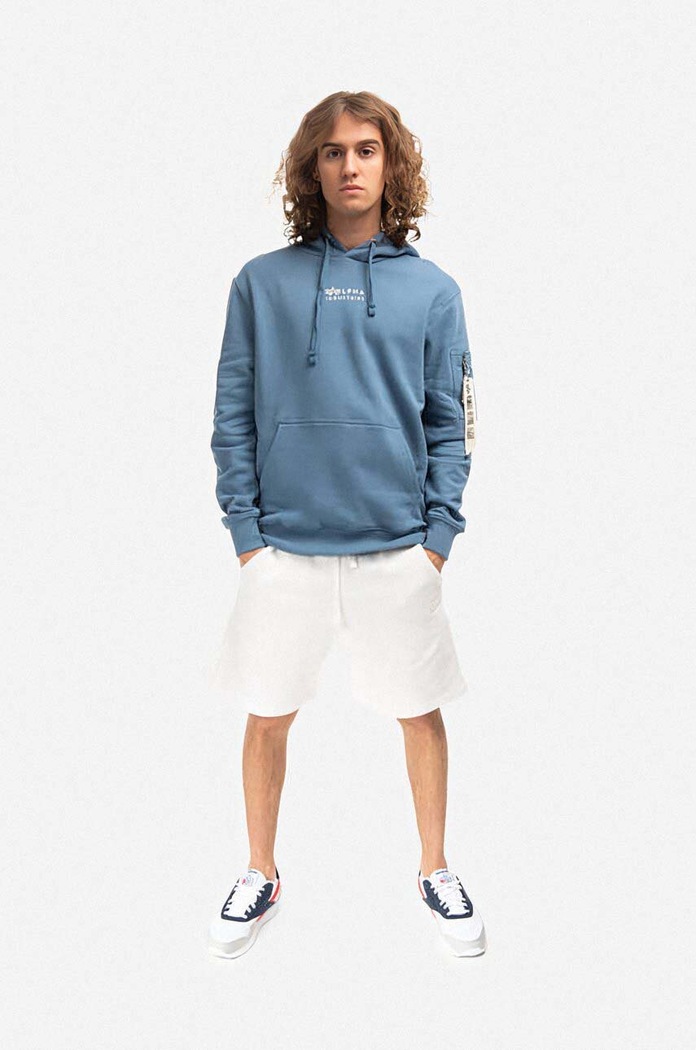 Alpha Industries szorty bawełniane 106365.626 biały AA00