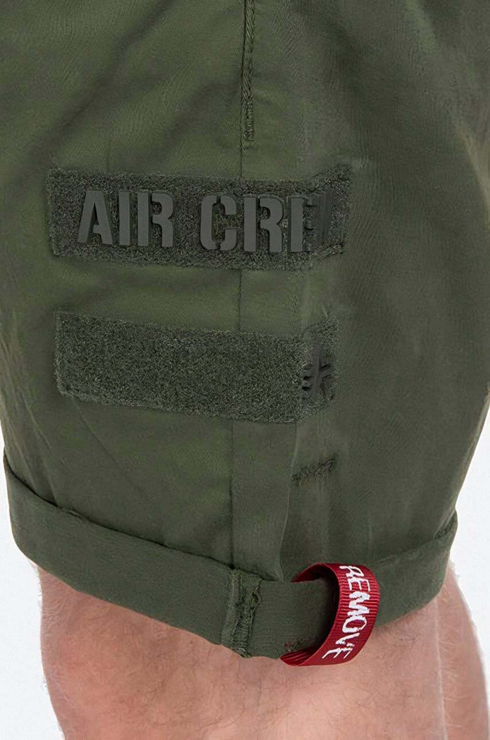 Alpha Industries szorty bawełniane zielony 116212.142
