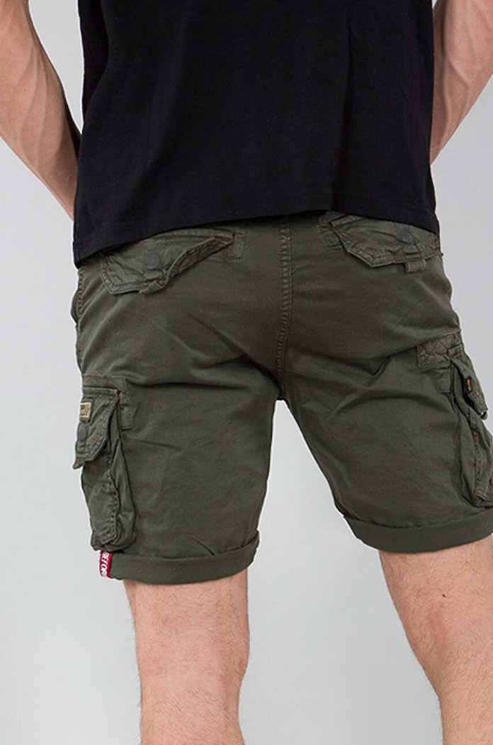 Bavlnené šortky Alpha Industries 176203.142 zelená SS26