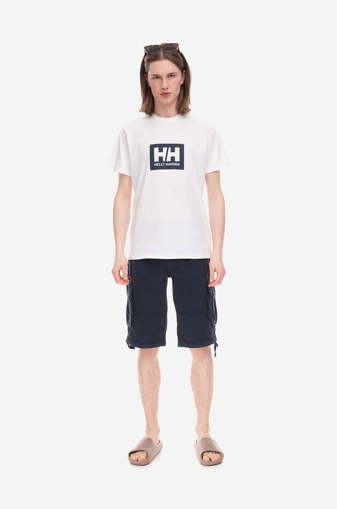 Pamučne kratke hlače Alpha Industries Jet Short pamuk mornarsko plava 191200.07