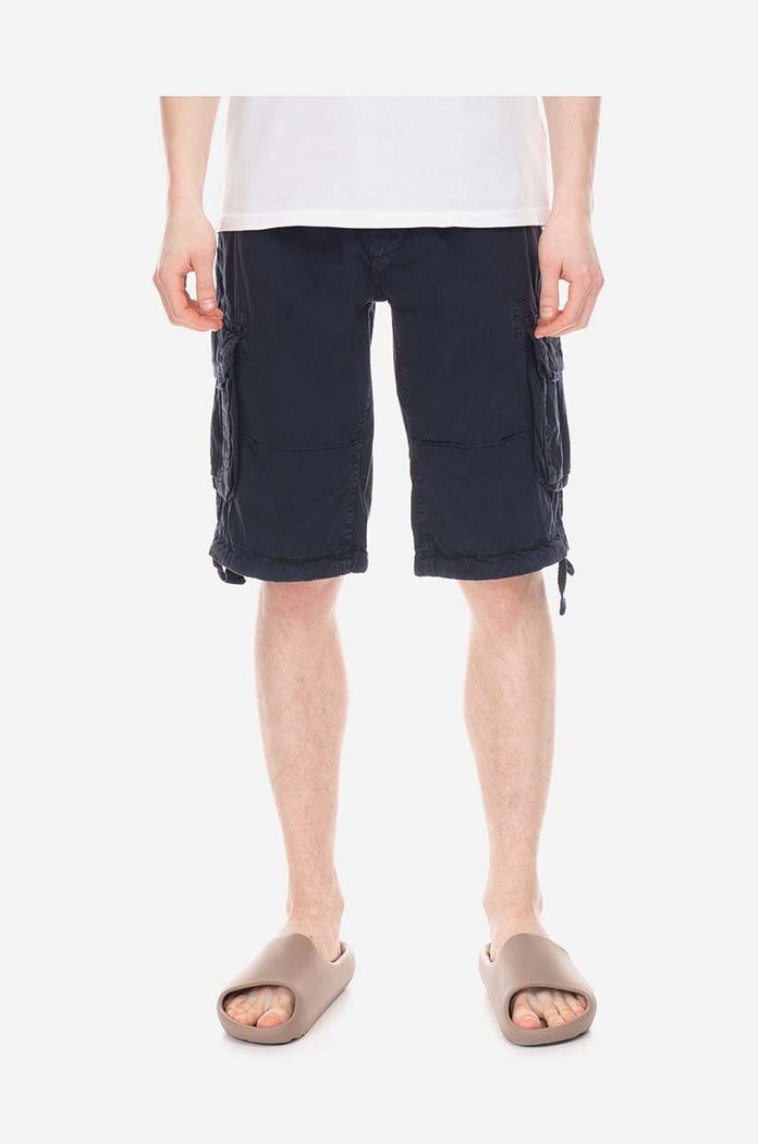 Pamučne kratke hlače Alpha Industries Jet Short 191200.07 mornarsko plava SS25