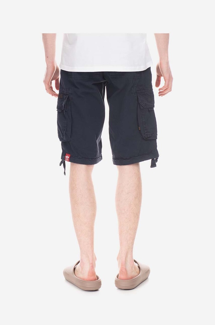 Pamučne kratke hlače Alpha Industries Jet Short 191200.07 mornarsko plava
