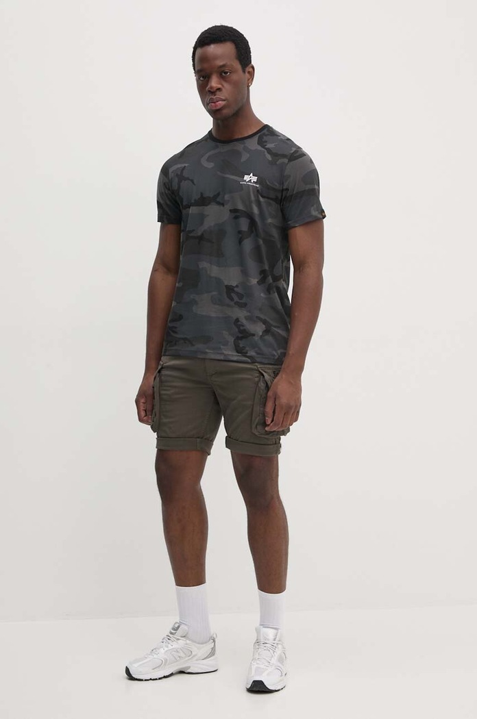 Oblečenie Šortky Alpha Industries Crew 176203.136 zelená