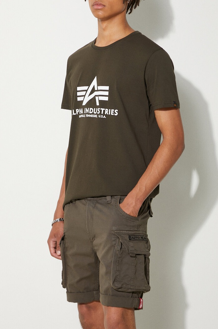Abbigliamento Alpha Industries pantaloncini Crew 176203.136 verde