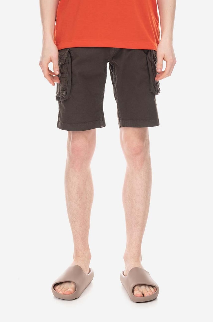 Šortky Alpha Industries Crew s elastanom zelená 176203.136