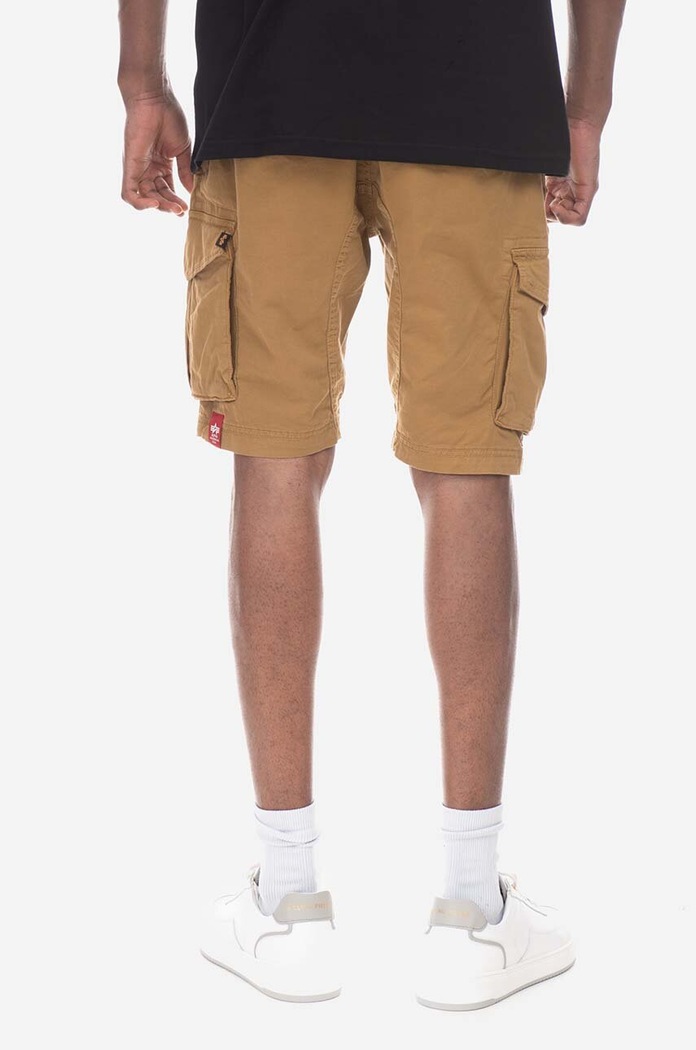 Bavlněné šortky Alpha Industries 106251.13 hnědá AA00