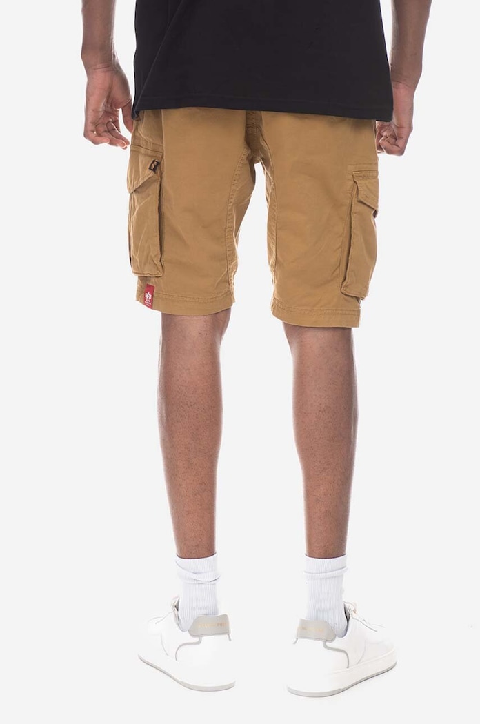 Bavlněné šortky Alpha Industries 106251.13 hnědá AA00