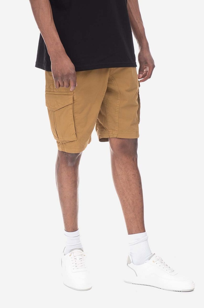 Bavlněné šortky Alpha Industries hnědá 106251.13