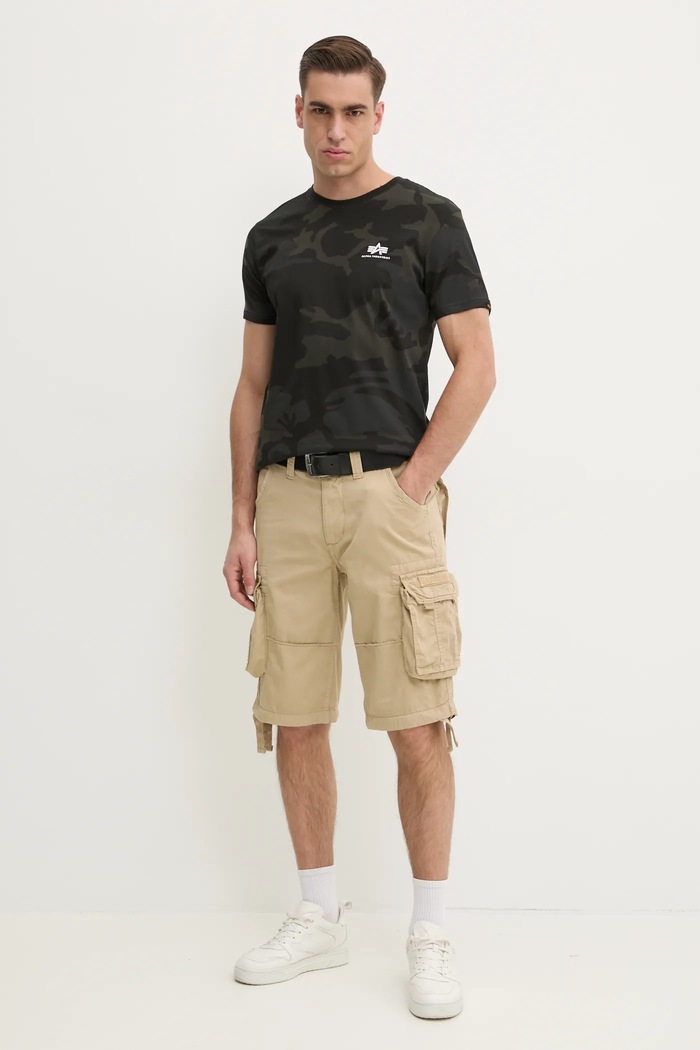Бавовняні шорти Alpha Industries Alpha Industries Jet Short 191200 159 191200.159 бежевий SS25