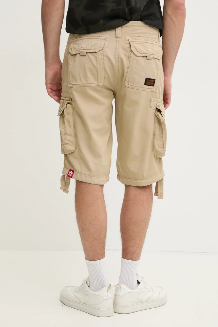 Одяг Бавовняні шорти Alpha Industries Alpha Industries Jet Short 191200 159 191200.159 бежевий