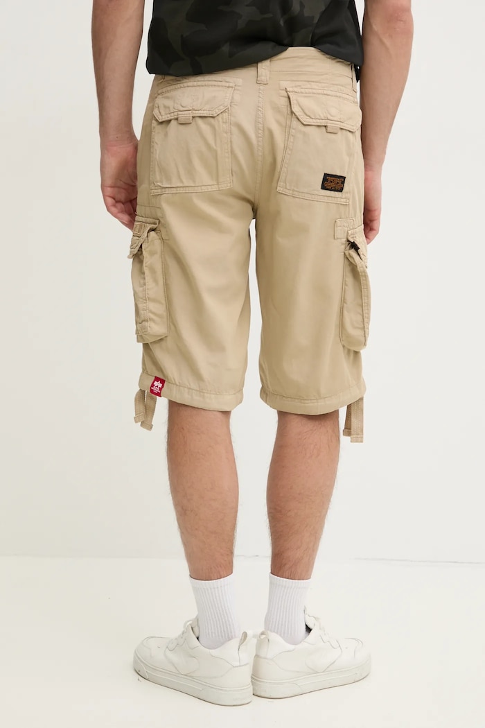 Одяг Бавовняні шорти Alpha Industries Alpha Industries Jet Short 191200 159 191200.159 бежевий