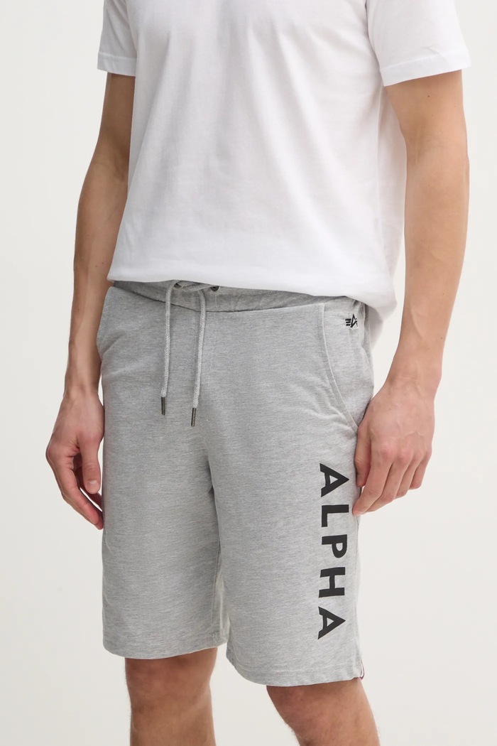 Kraťasy Alpha Industries Alpha Jersey 116366.17 šedá SS25