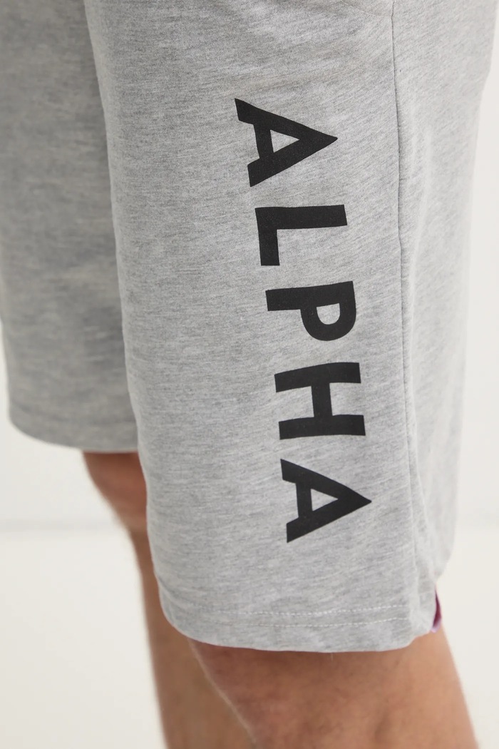 Kraťasy Alpha Industries Alpha Jersey 116366.17 šedá